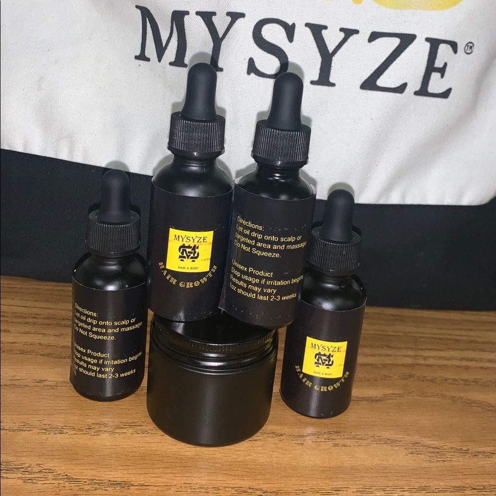 Homemade hair growth oil and body butters